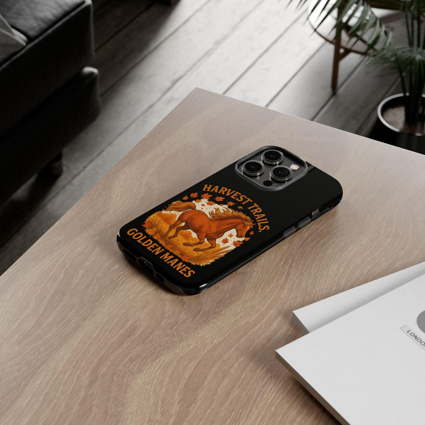 Harvest Trails Golden Manes Autumn Themed Phone Case
