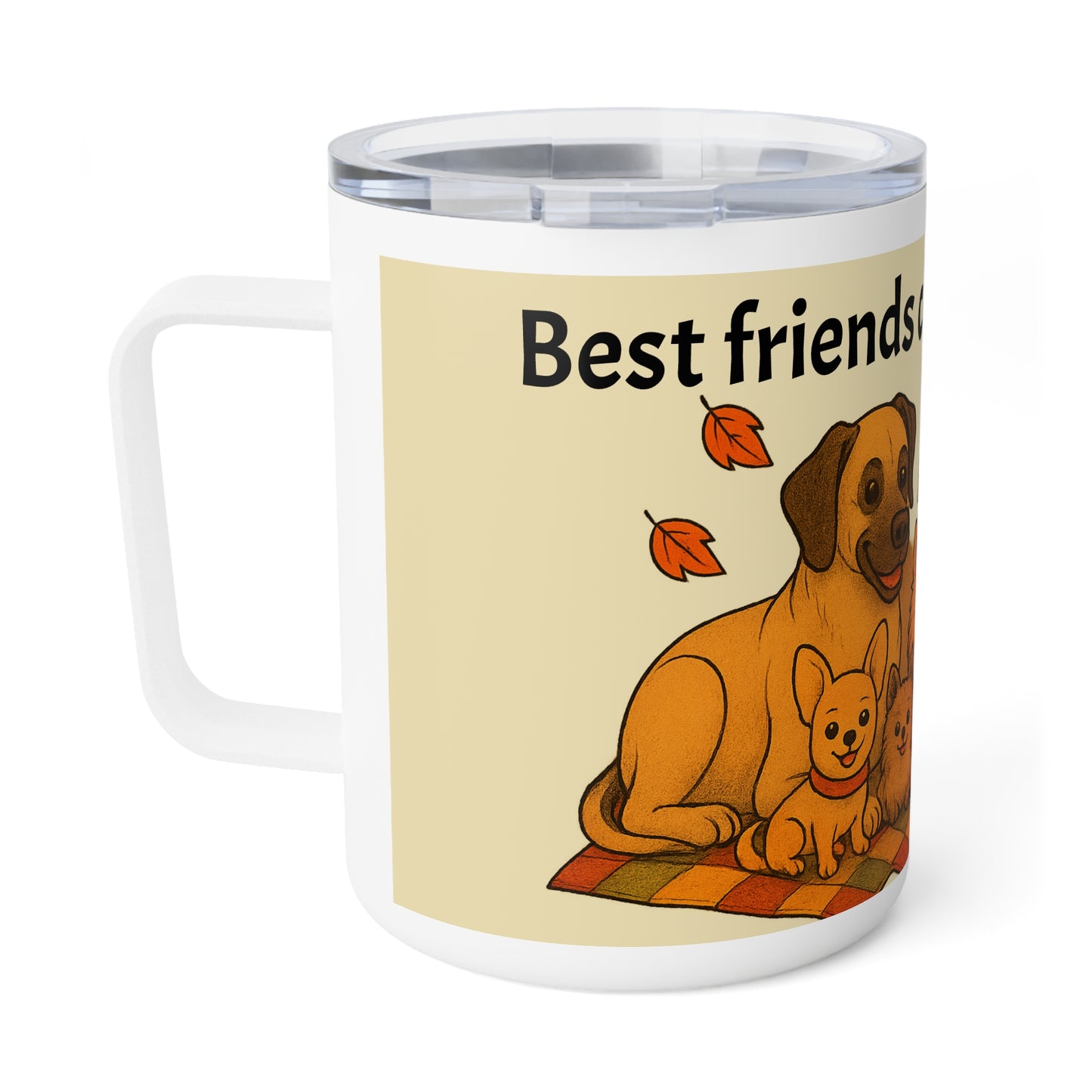 Best Friends Come in All Sizes Autumn Themed Insulated Coffee Mug