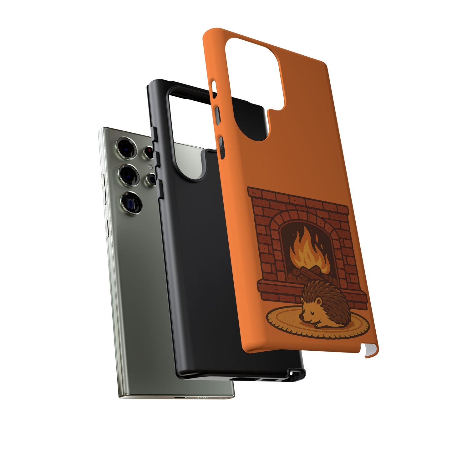 Fireside Spines Cozy Autumn Hedgehog Phone Case