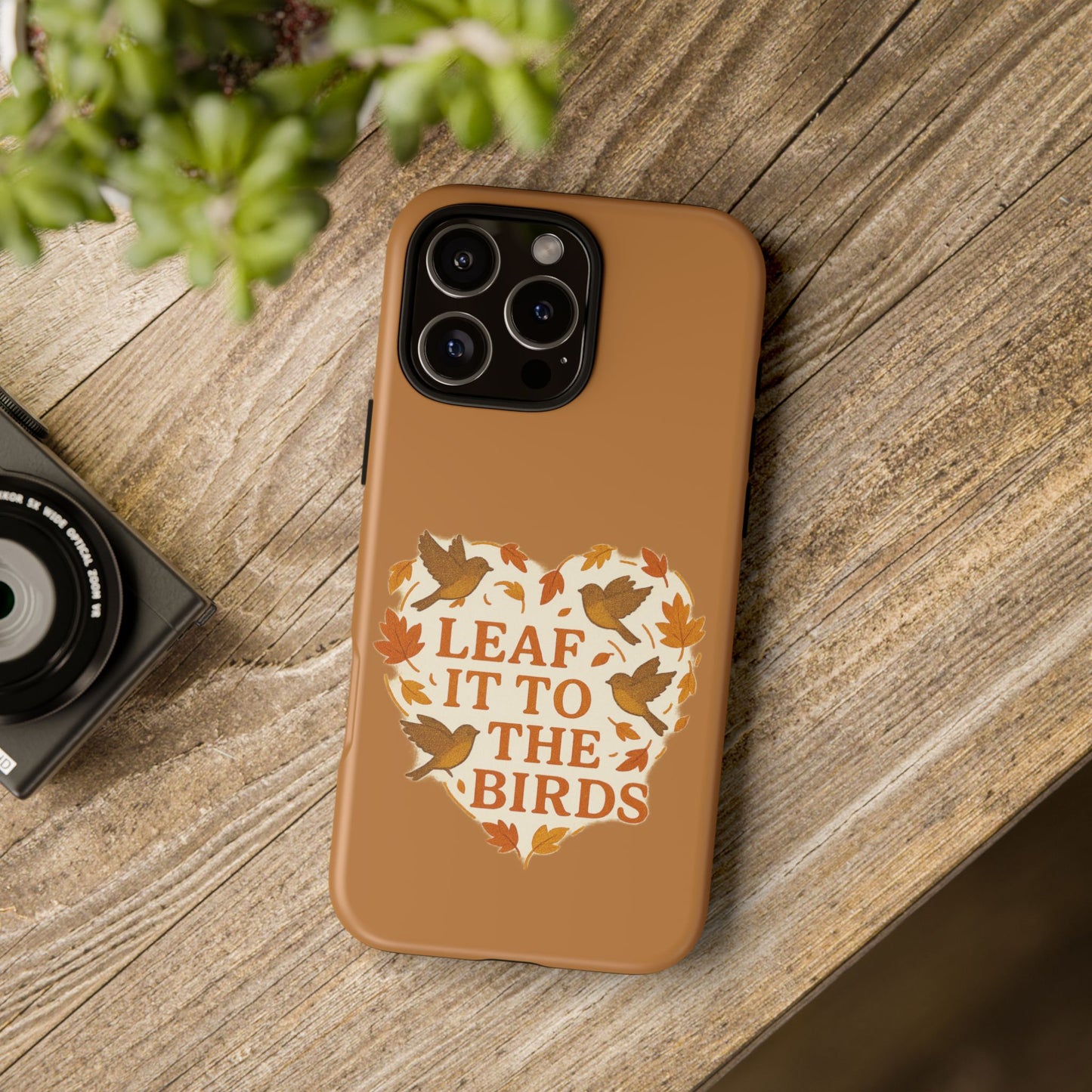 leaf It To The Birds Autumn Themed Phone Case