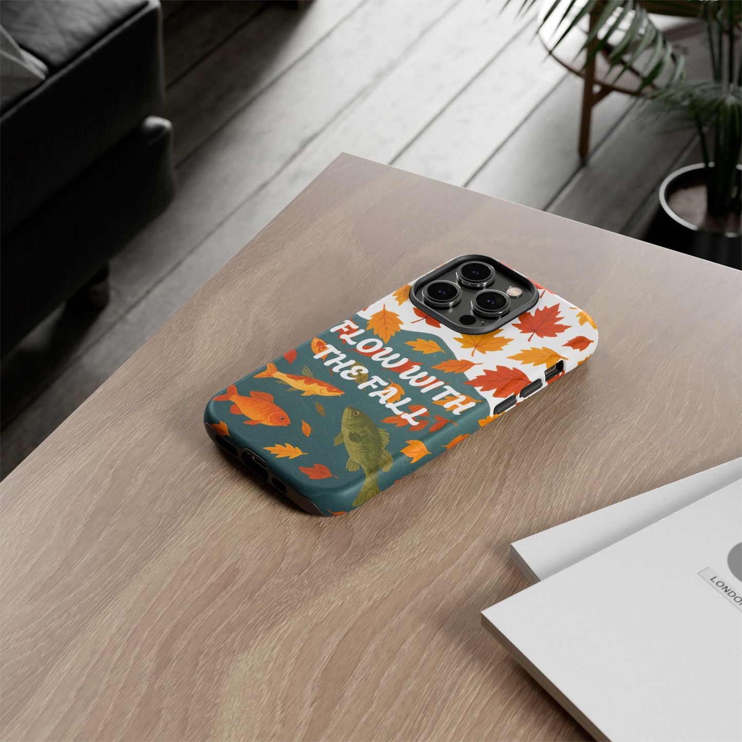 Flow With The Fall Fish Phone Case