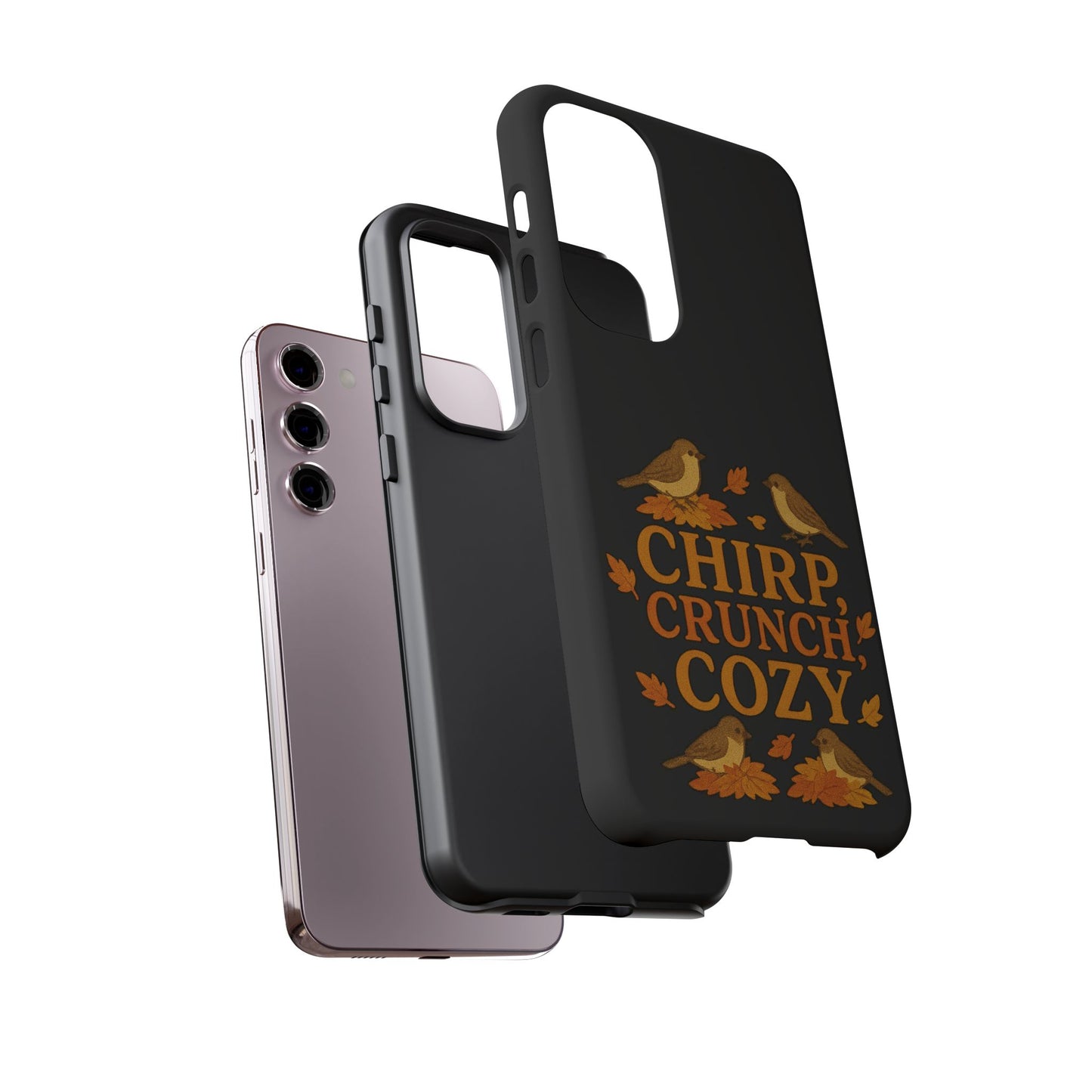Chirp Crunch Cozy Autumn Themed Phone Case