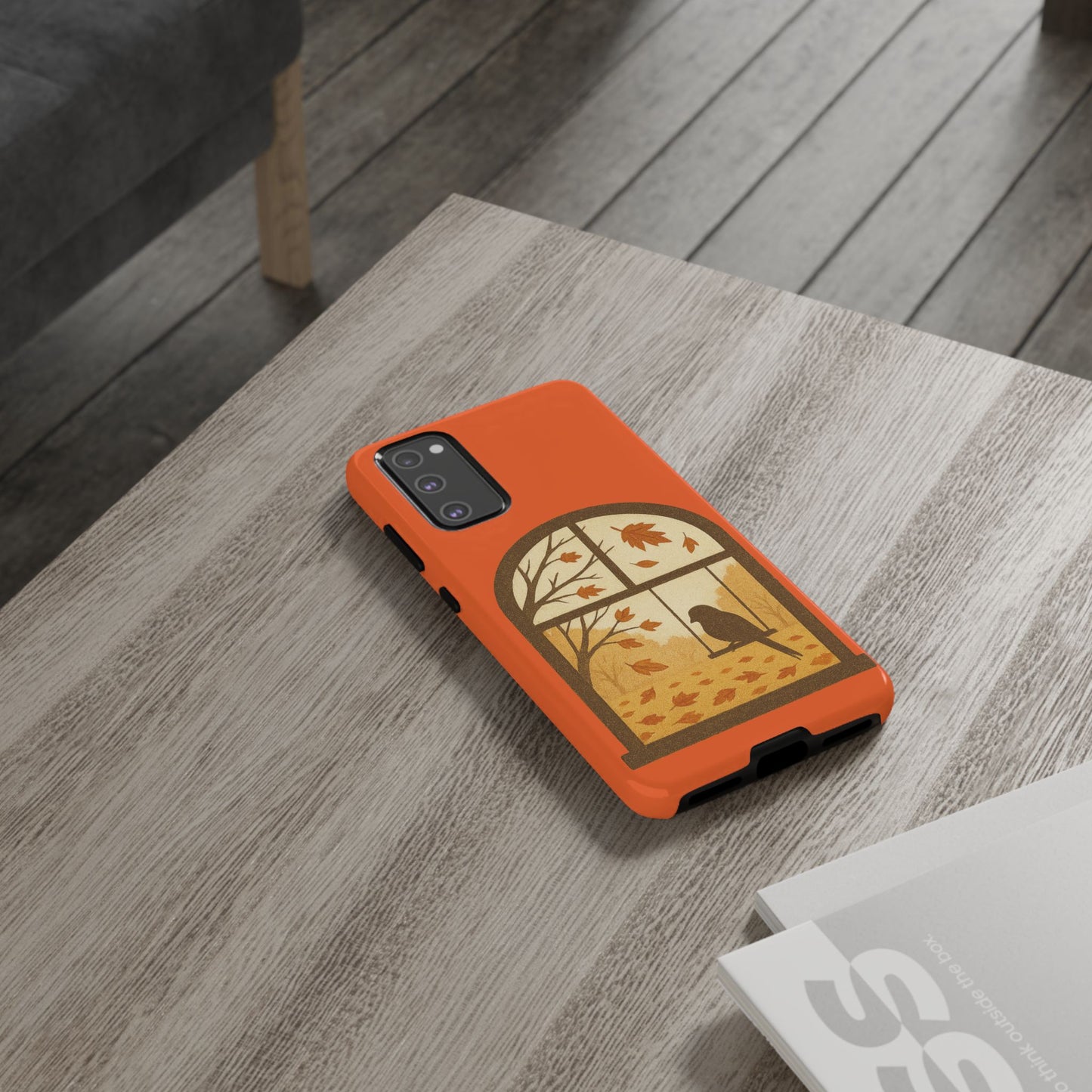 Bird In The Window Autumn Themed Phone Case