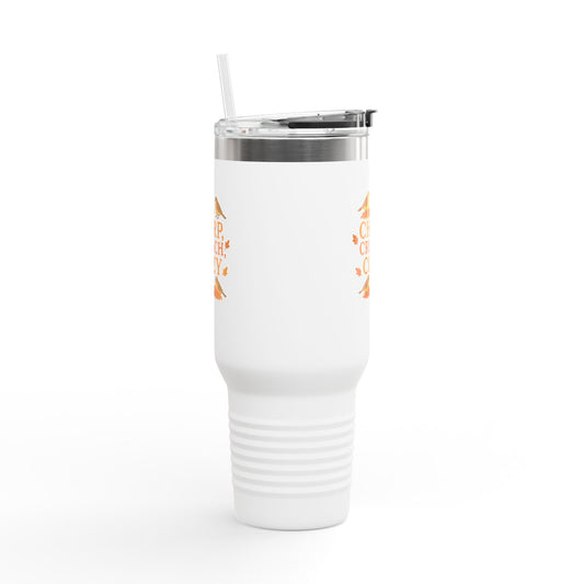 Chirp Crunch Cozy Autumn Themed Travel Mug