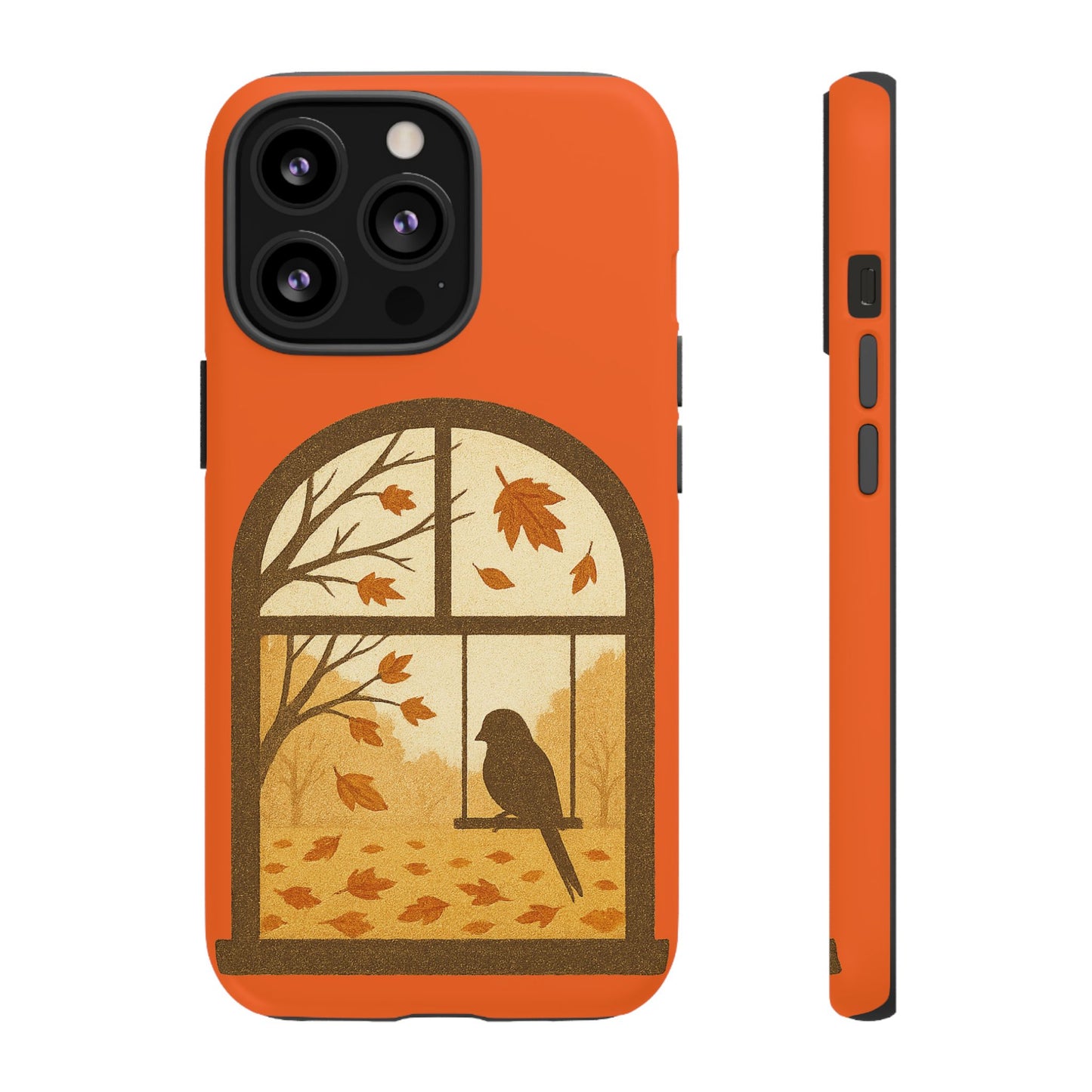 Bird In The Window Autumn Themed Phone Case
