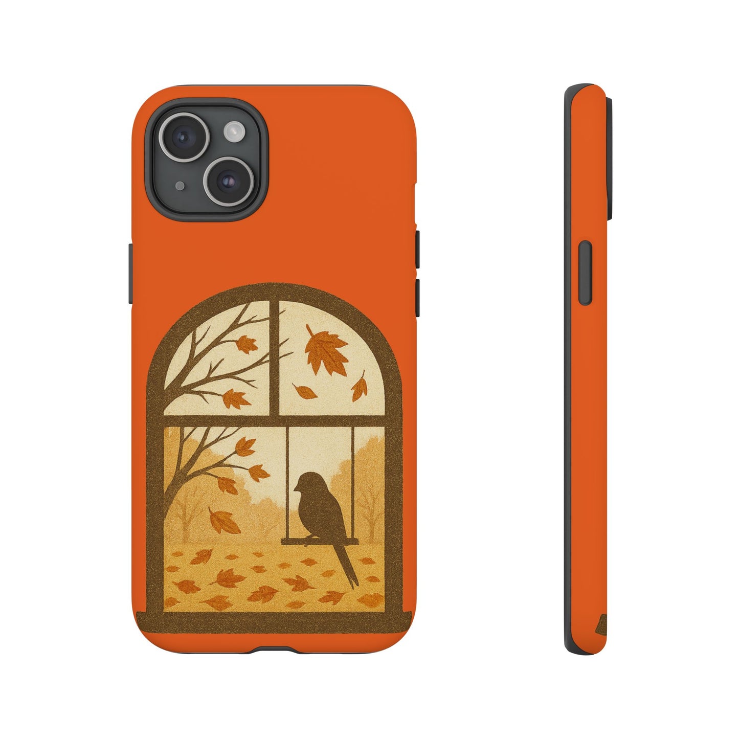 Bird In The Window Autumn Themed Phone Case