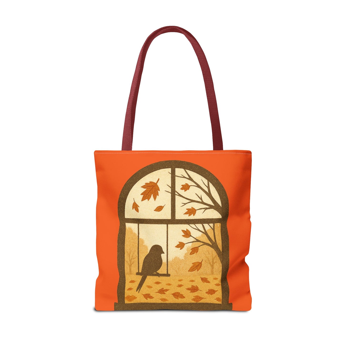 Bird In The Window Autumn Themed Tote Bag