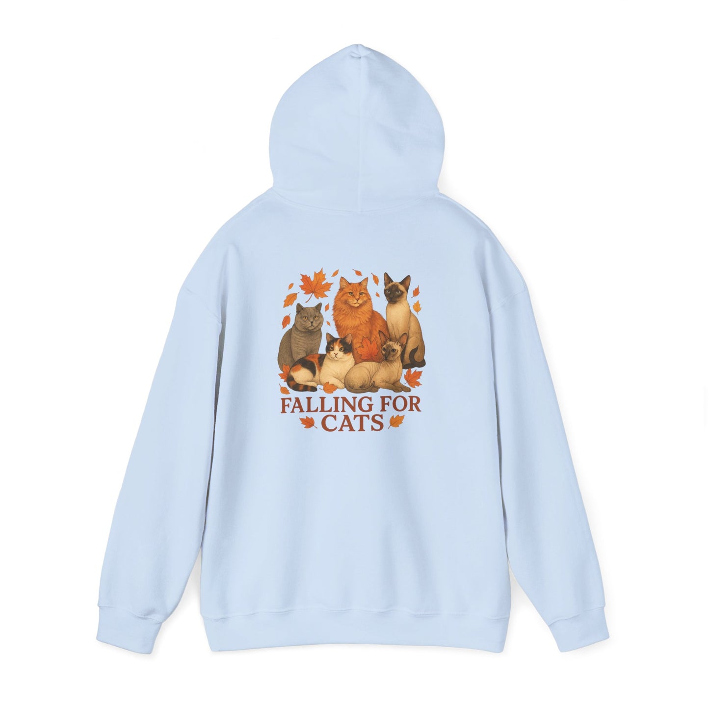 Falling For Cats Hooded Sweatshirt