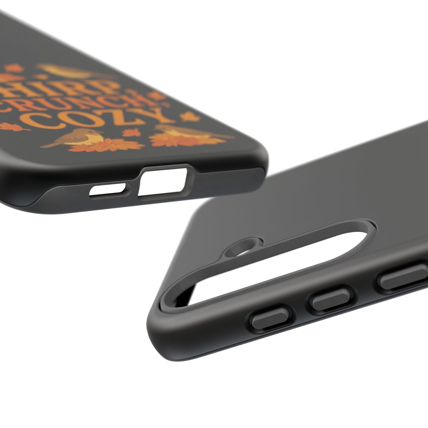 Chirp Crunch Cozy Autumn Themed Phone Case