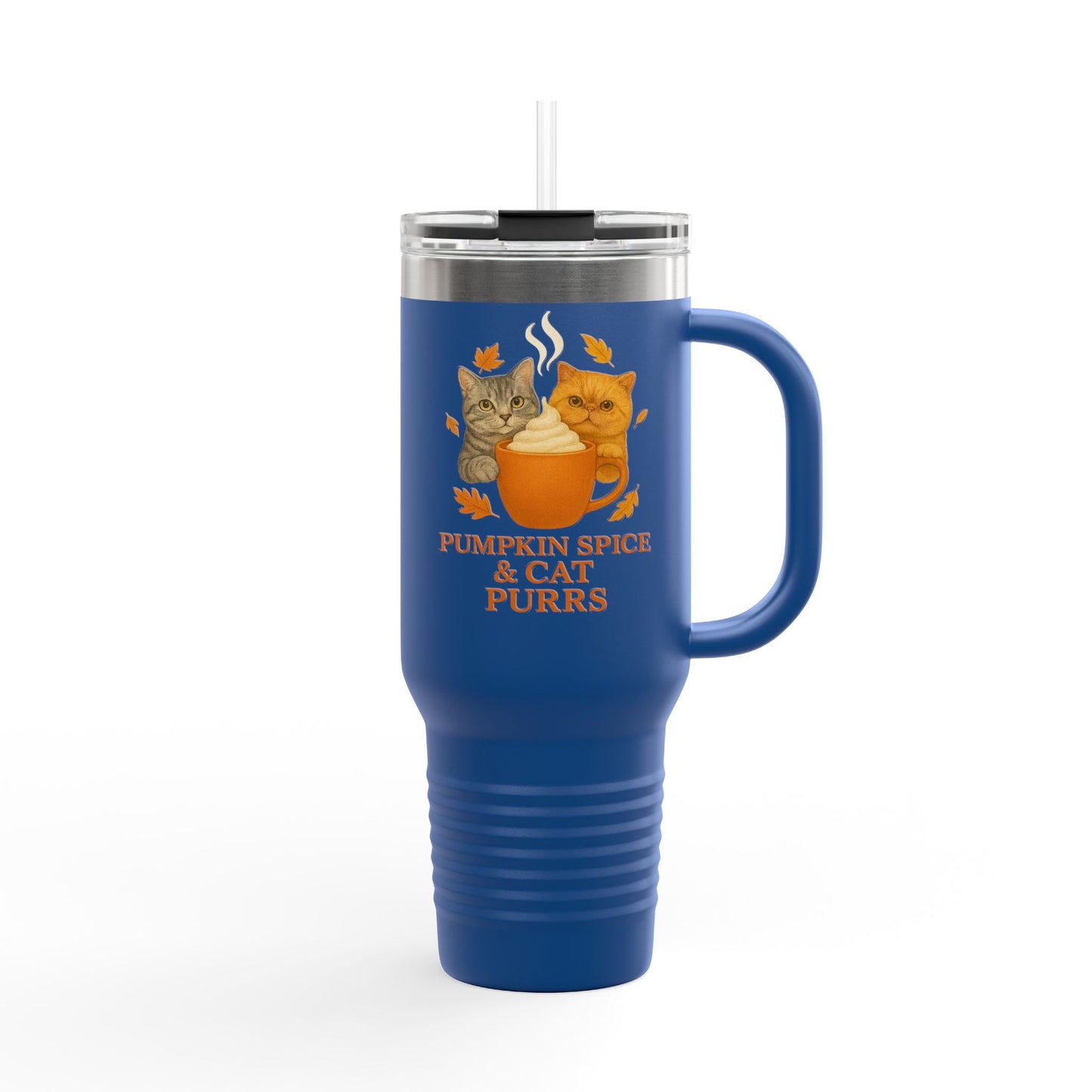 Pumpkin Spice and Cat Purrs Travel Mug