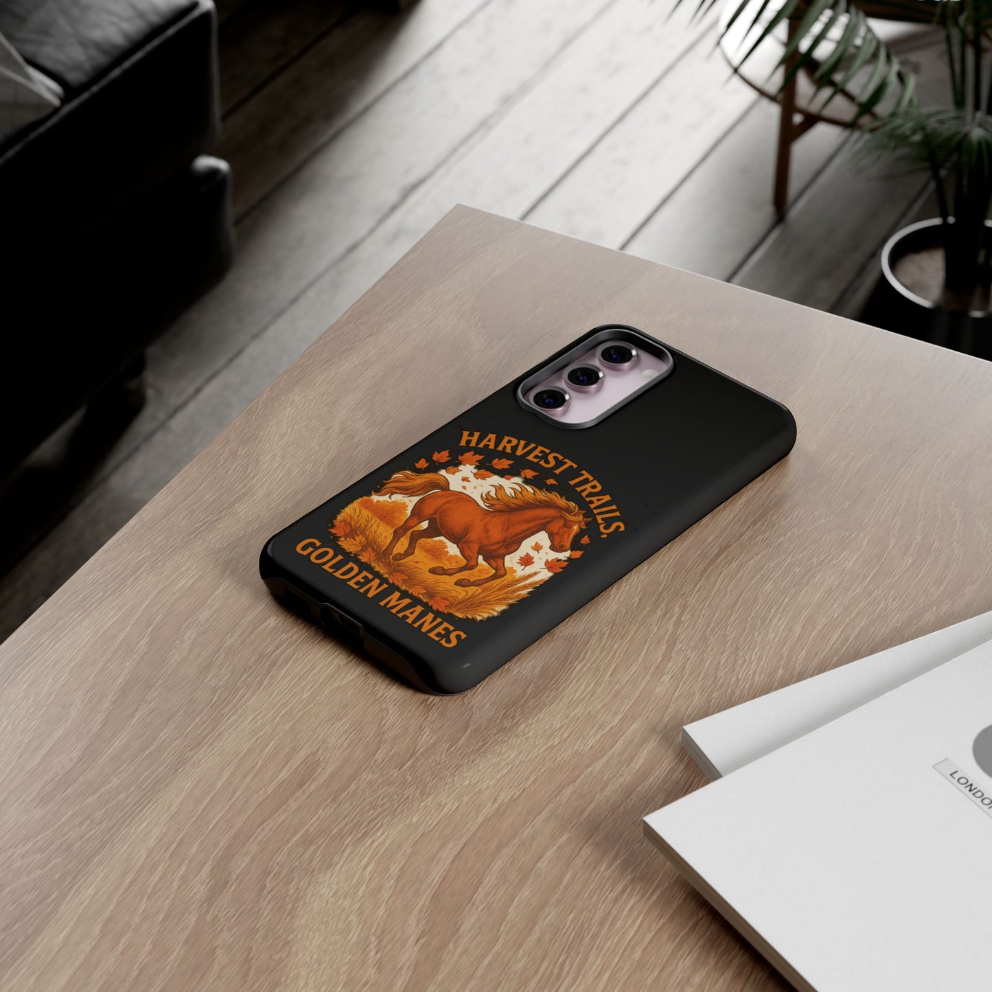 Harvest Trails Golden Manes Autumn Themed Phone Case