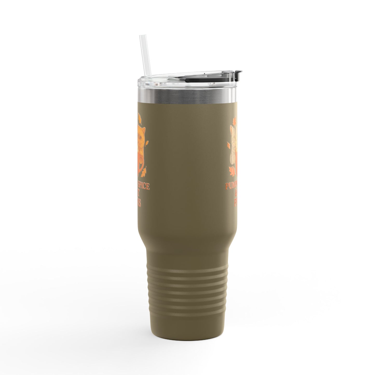 Pumpkin Spice and Cat Purrs Travel Mug