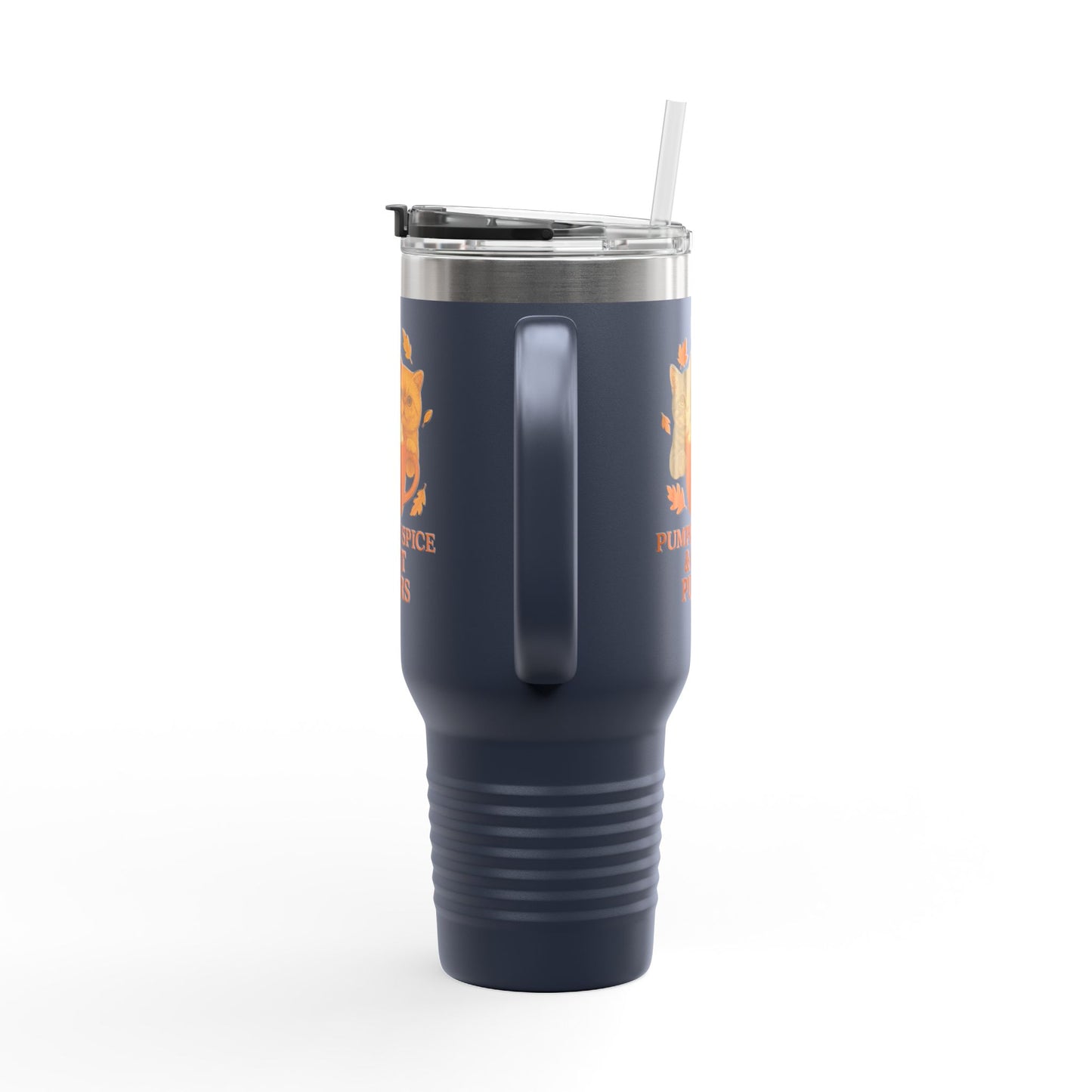 Pumpkin Spice and Cat Purrs Travel Mug