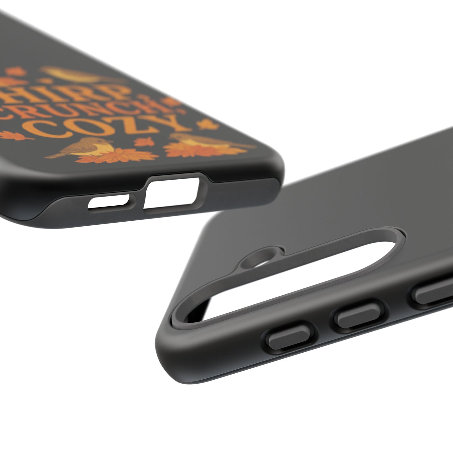 Chirp Crunch Cozy Autumn Themed Phone Case