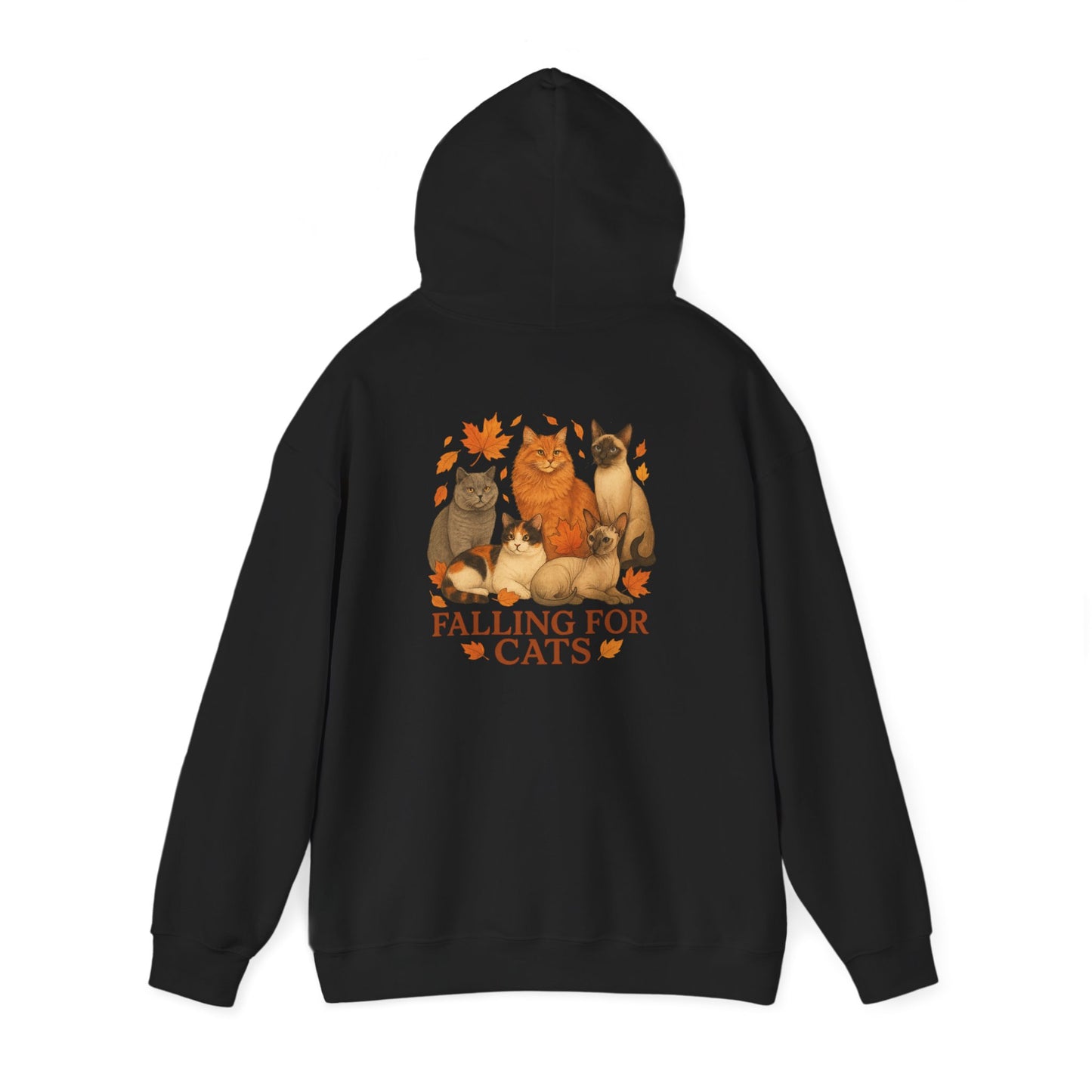 Falling For Cats Hooded Sweatshirt
