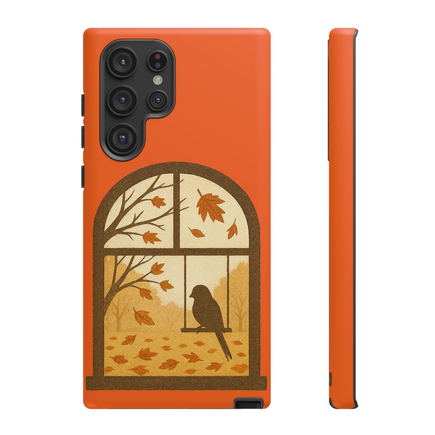 Bird In The Window Autumn Themed Phone Case
