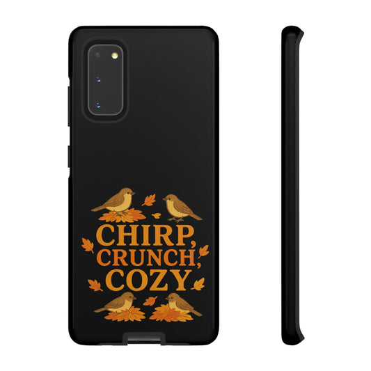 Chirp Crunch Cozy Autumn Themed Phone Case