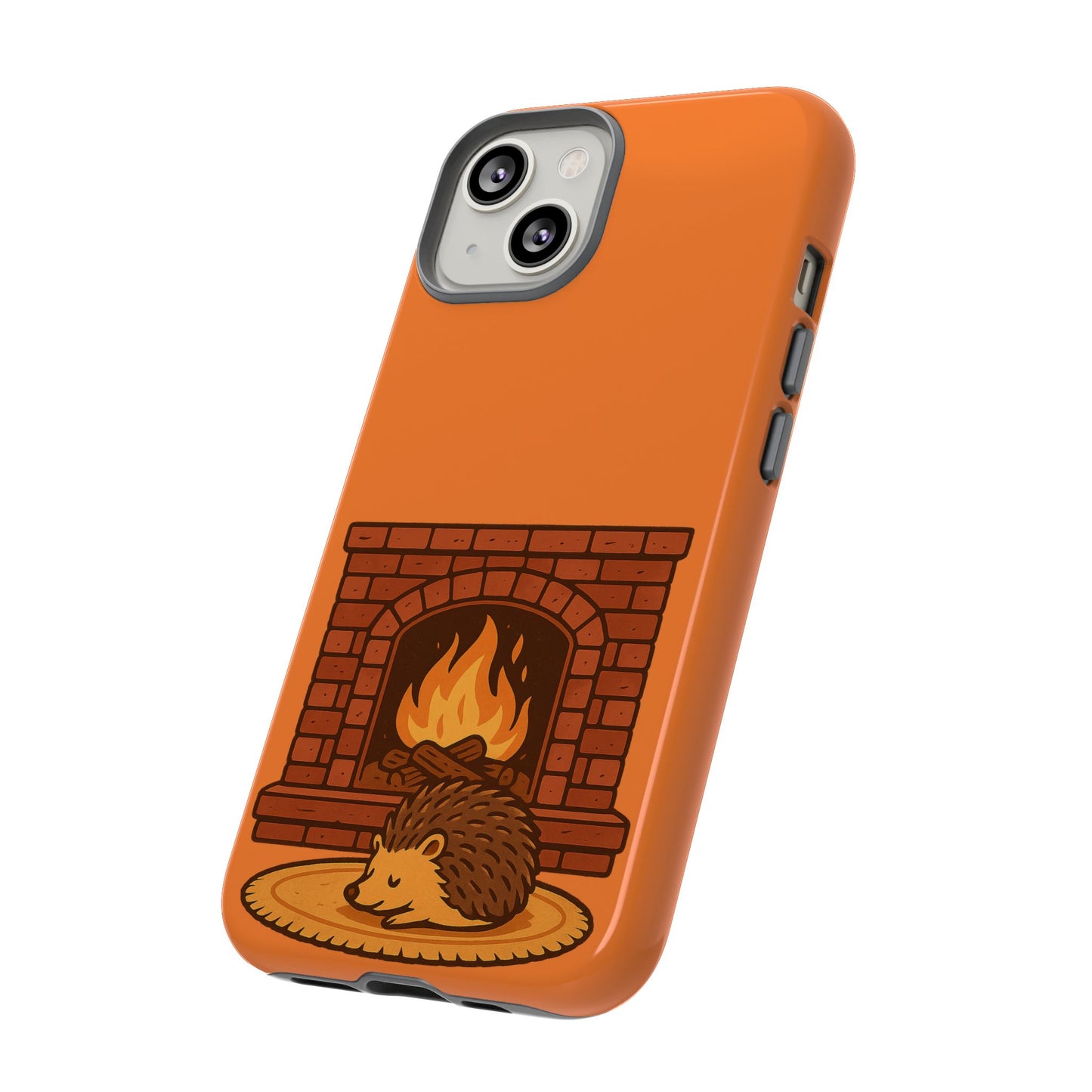 Fireside Spines Cozy Autumn Hedgehog Phone Case