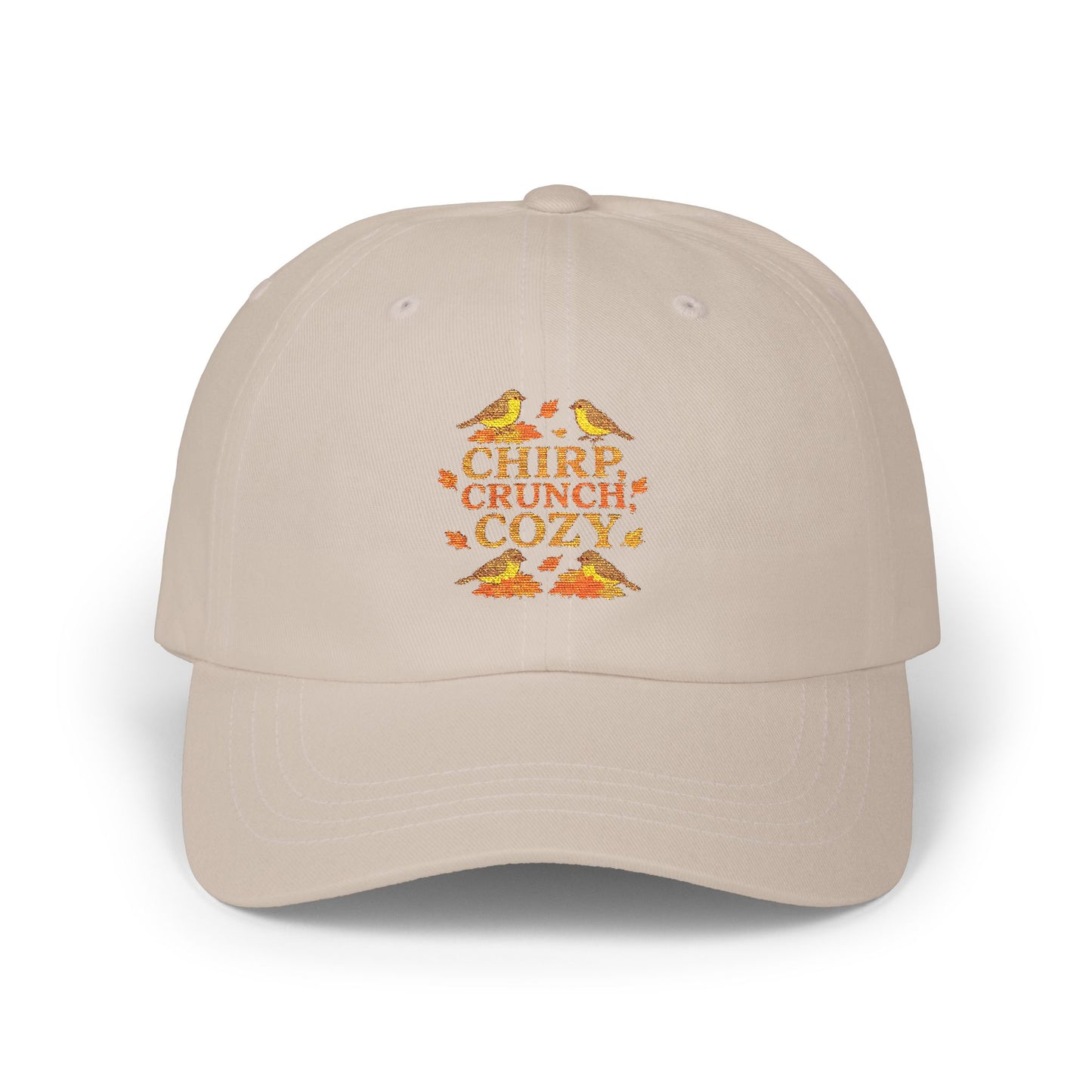 Chirp Crunch Cozy Autumn Themed Cap