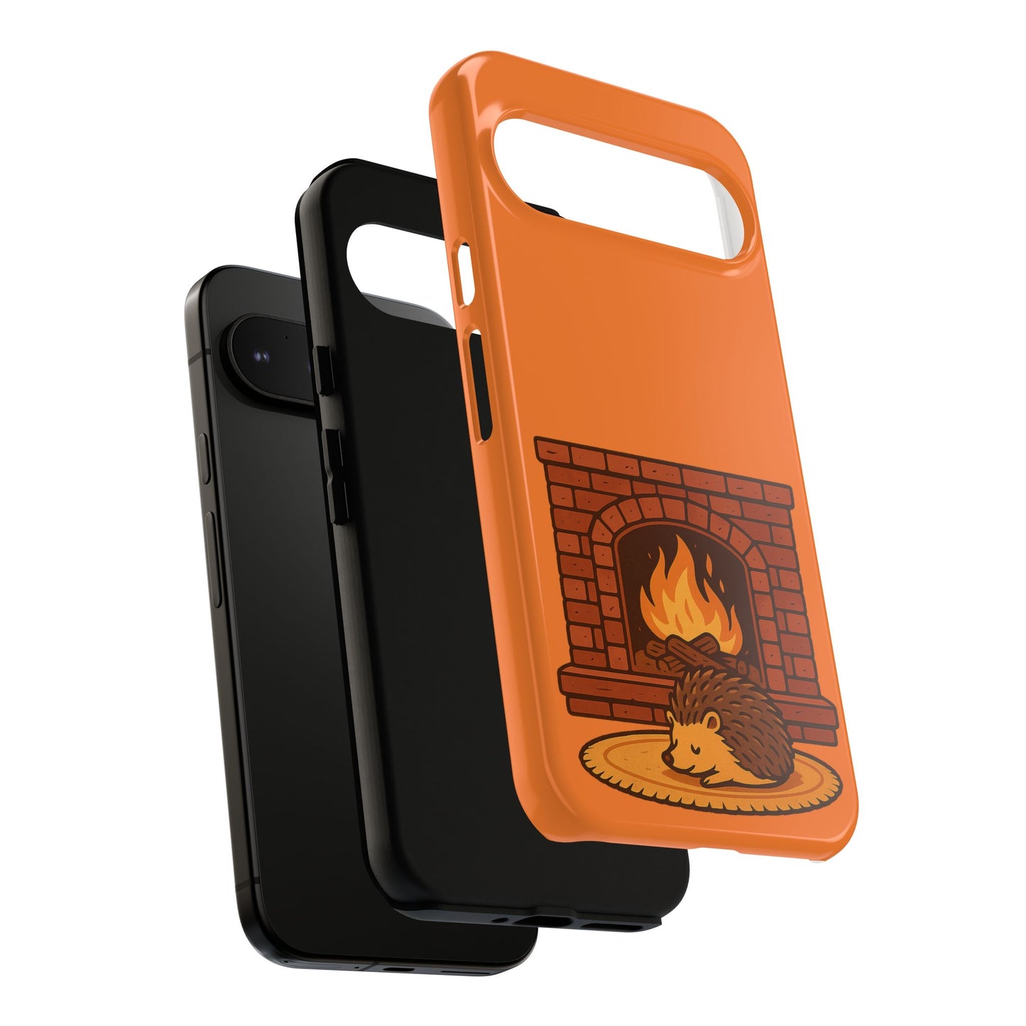 Fireside Spines Cozy Autumn Hedgehog Phone Case