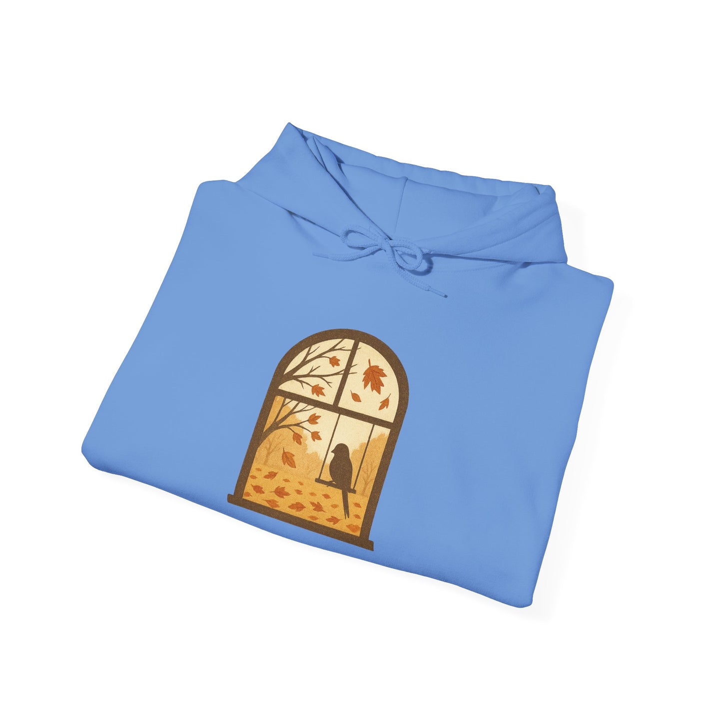 Bird In The Window Autumn Themed Hoodie