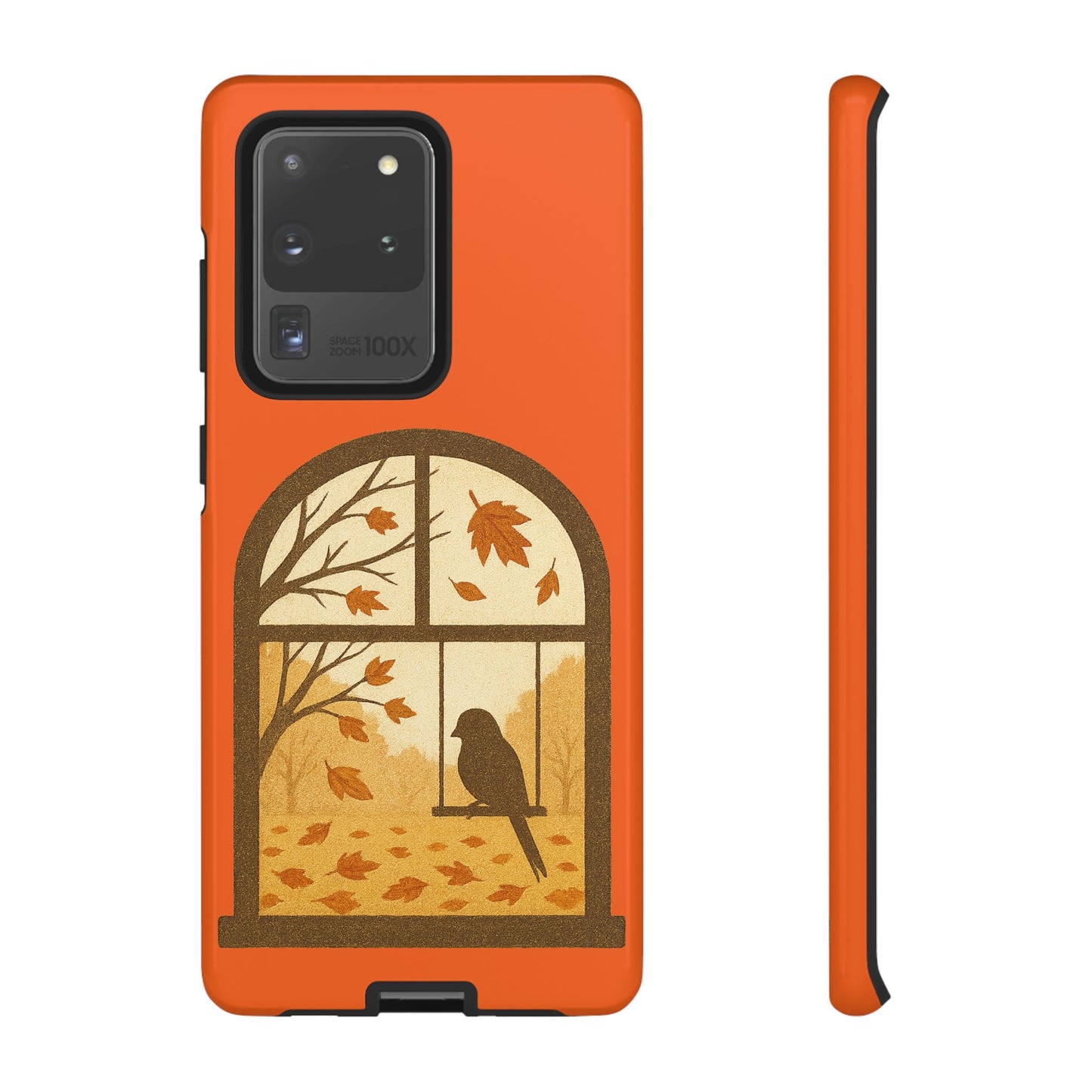 Bird In The Window Autumn Themed Phone Case