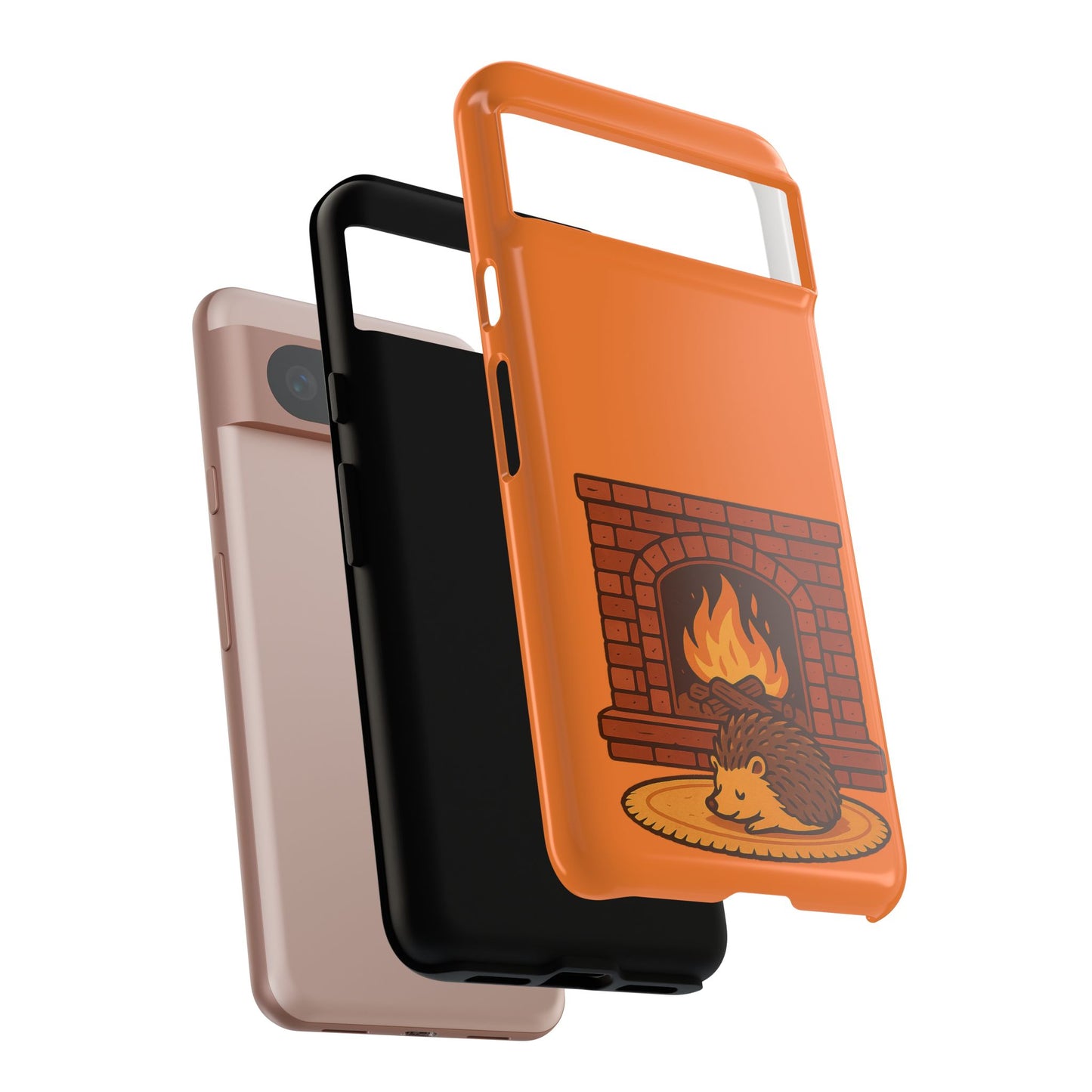 Fireside Spines Cozy Autumn Hedgehog Phone Case