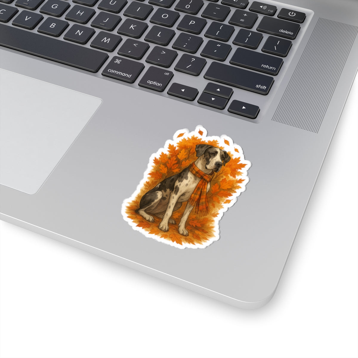 Gentle Giant in Plaid Great Dane Sticker