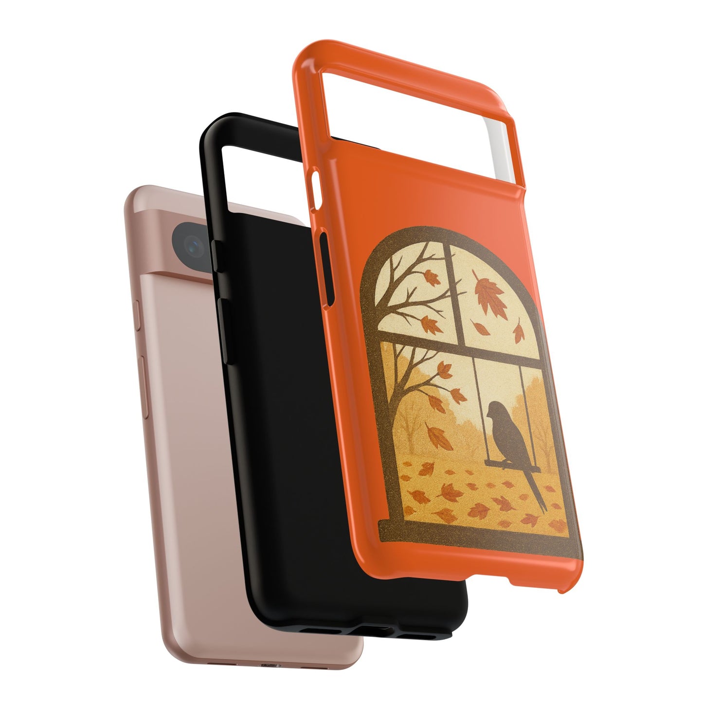 Bird In The Window Autumn Themed Phone Case