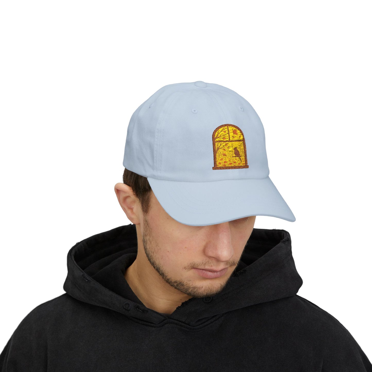 Bird In The Window Autumn Themed Cap