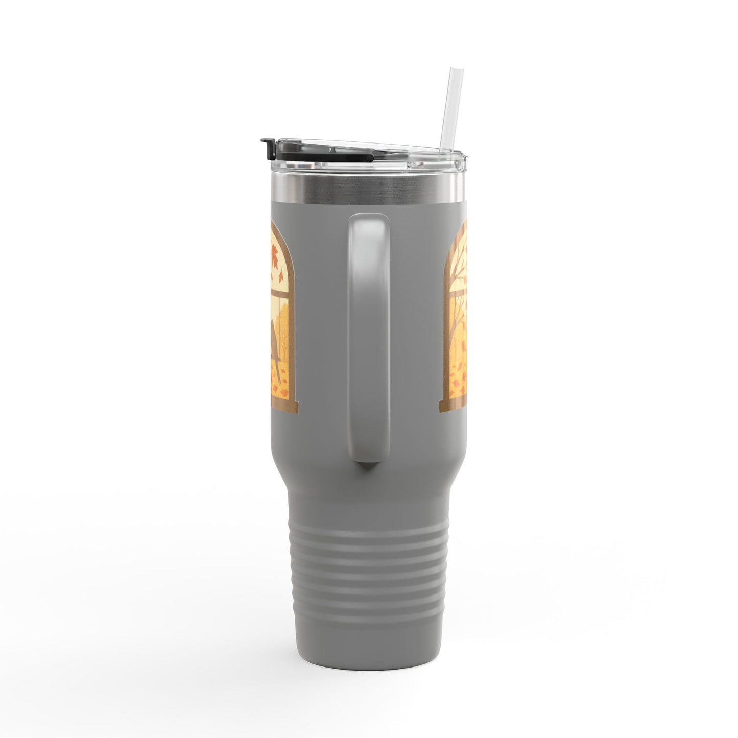 Bird In The Window Autumn Themed Travel Mug