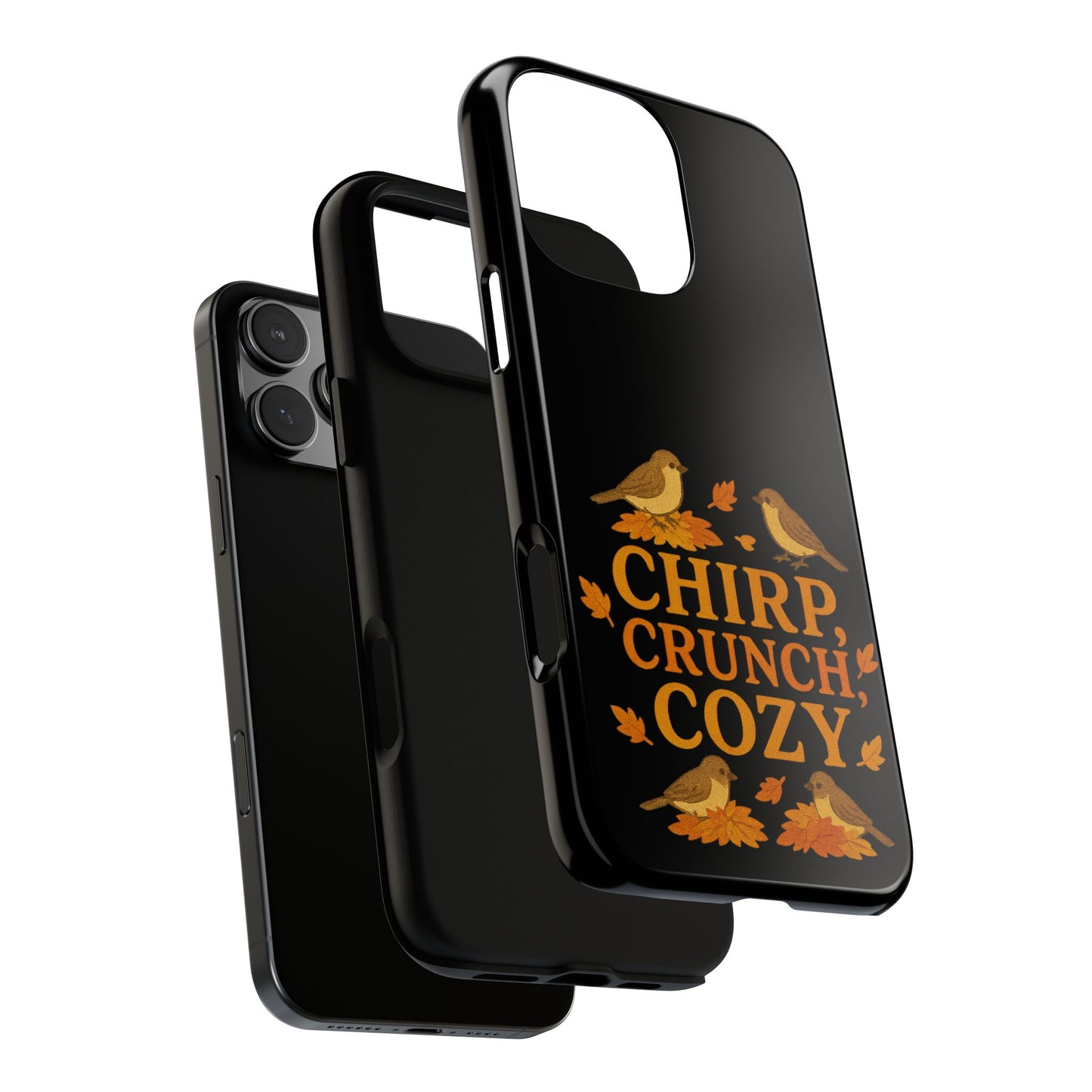 Chirp Crunch Cozy Autumn Themed Phone Case
