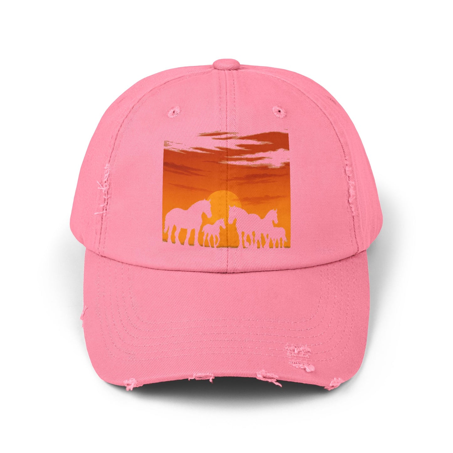 Horses on the Horizon Distressed Hat