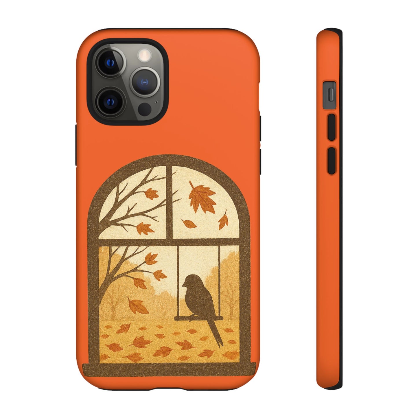 Bird In The Window Autumn Themed Phone Case
