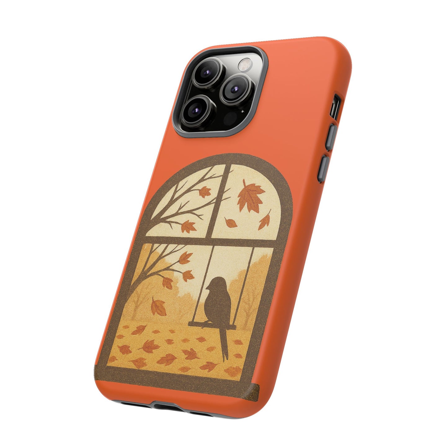 Bird In The Window Autumn Themed Phone Case