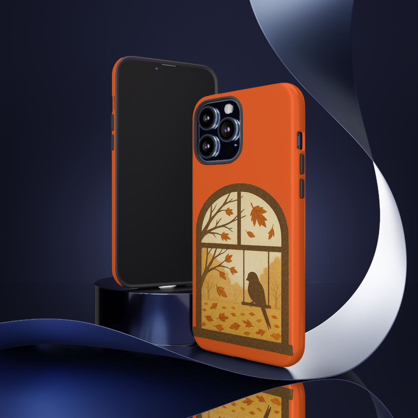 Bird In The Window Autumn Themed Phone Case