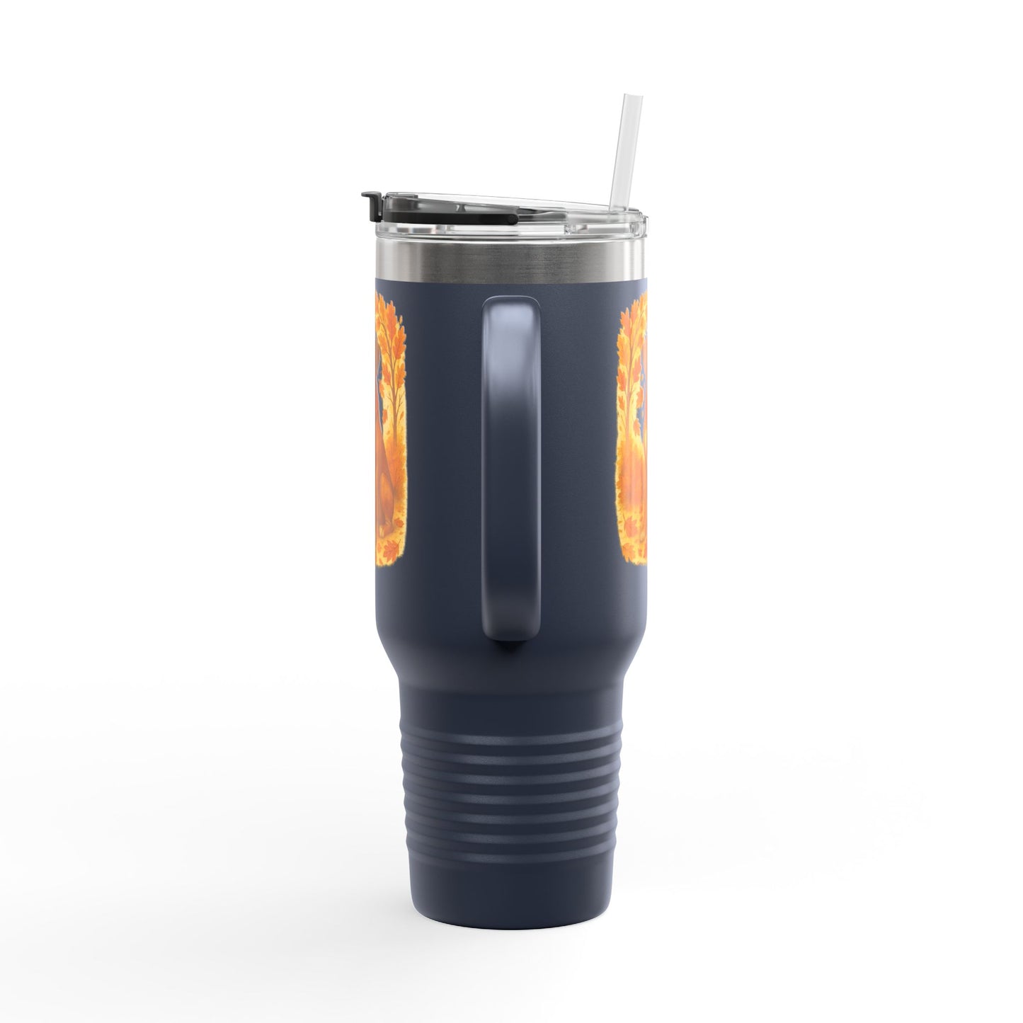 Boxer Autumn Themed Travel Mug