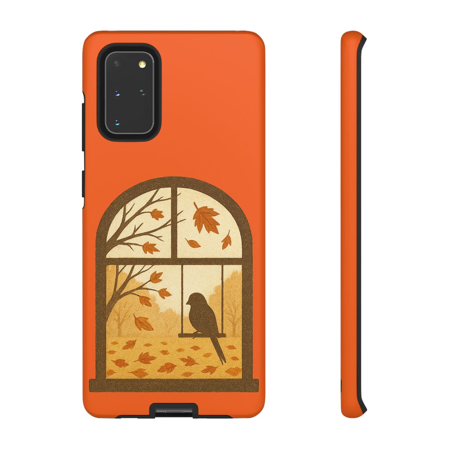 Bird In The Window Autumn Themed Phone Case
