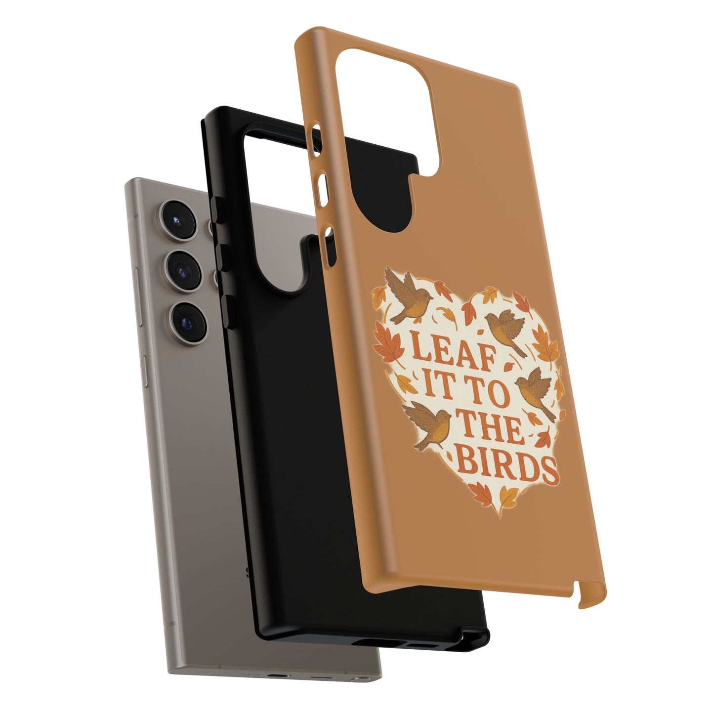 leaf It To The Birds Autumn Themed Phone Case
