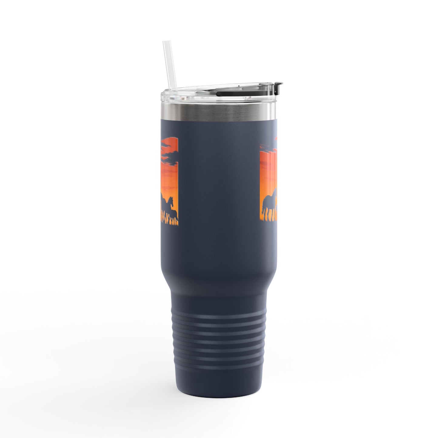 Horses on the Horizon Autumn Themed Travel Mug