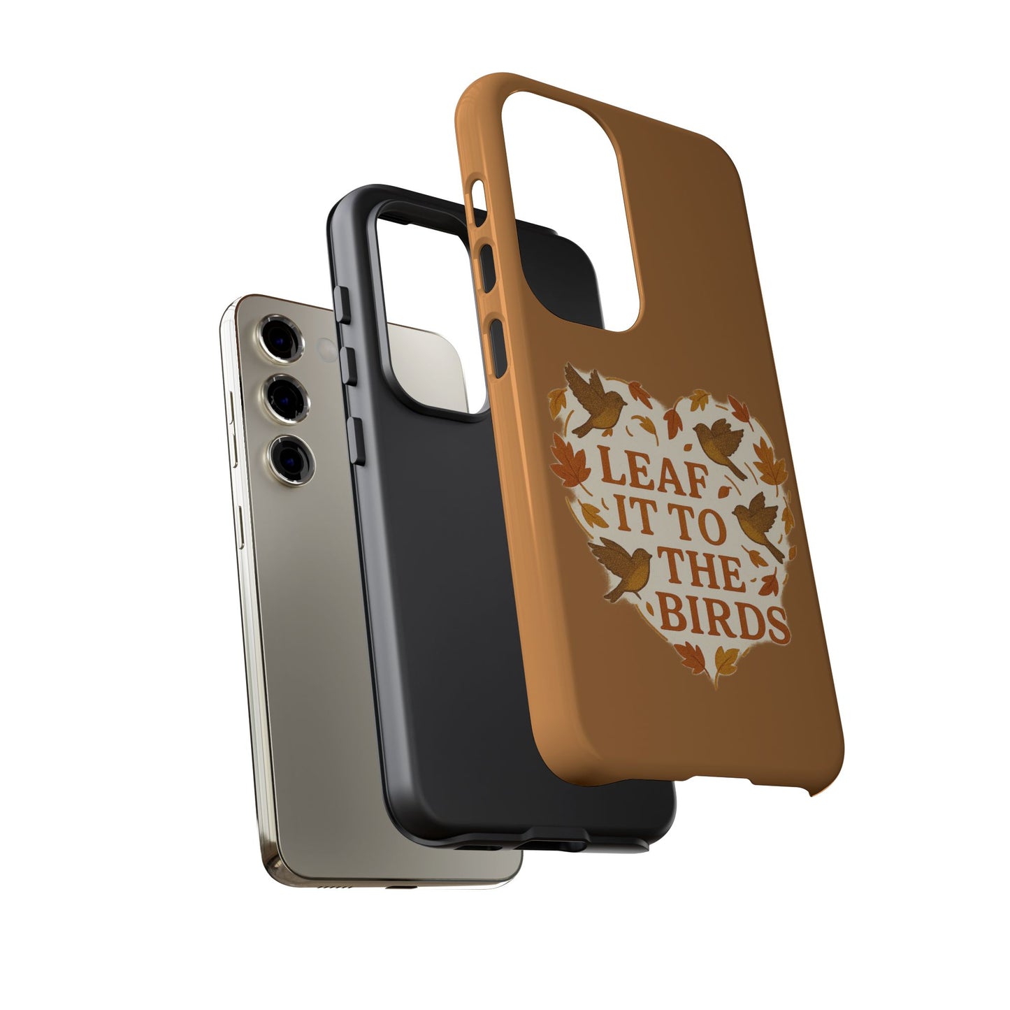 leaf It To The Birds Autumn Themed Phone Case