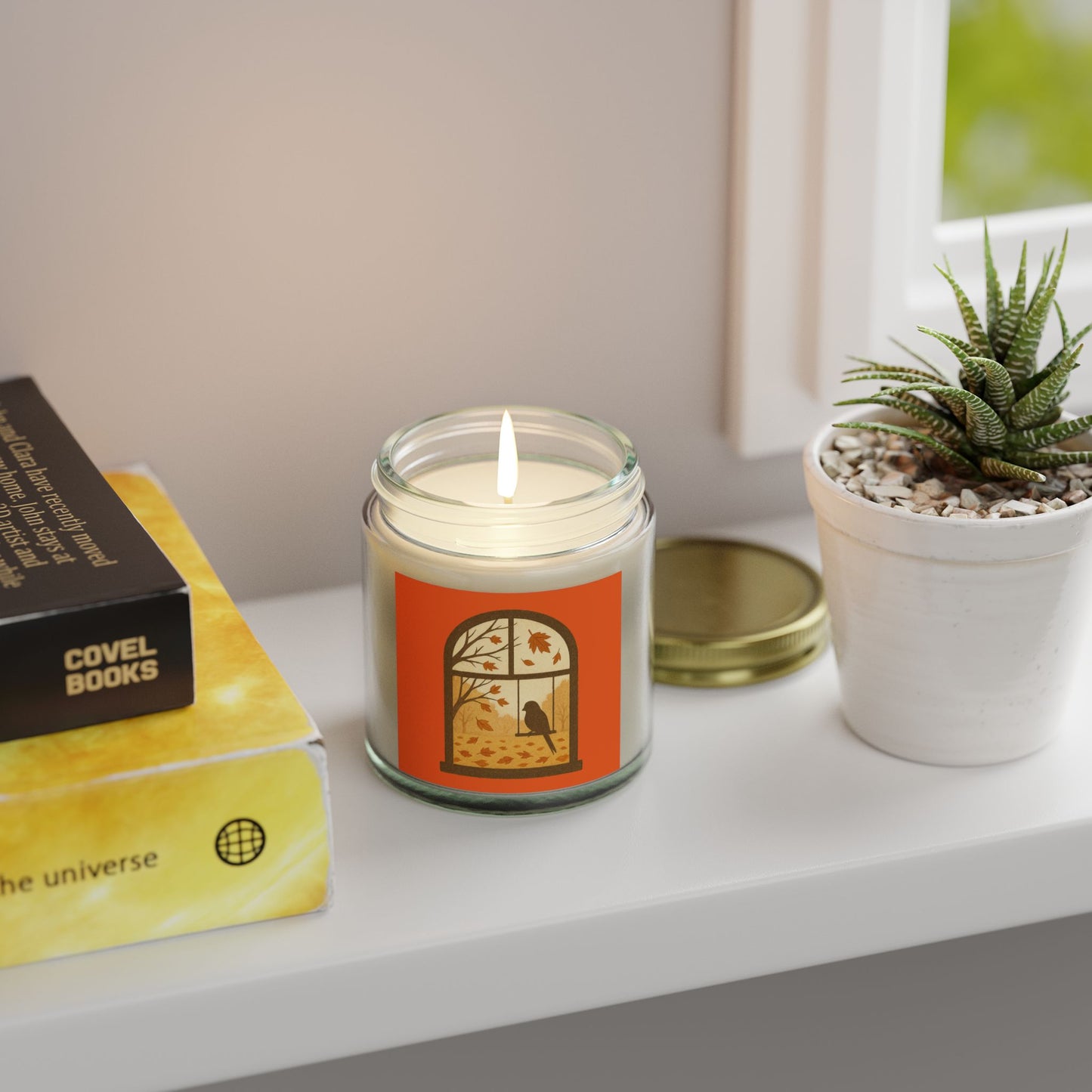 Bird In The Window Autumn Themed Scented Candle