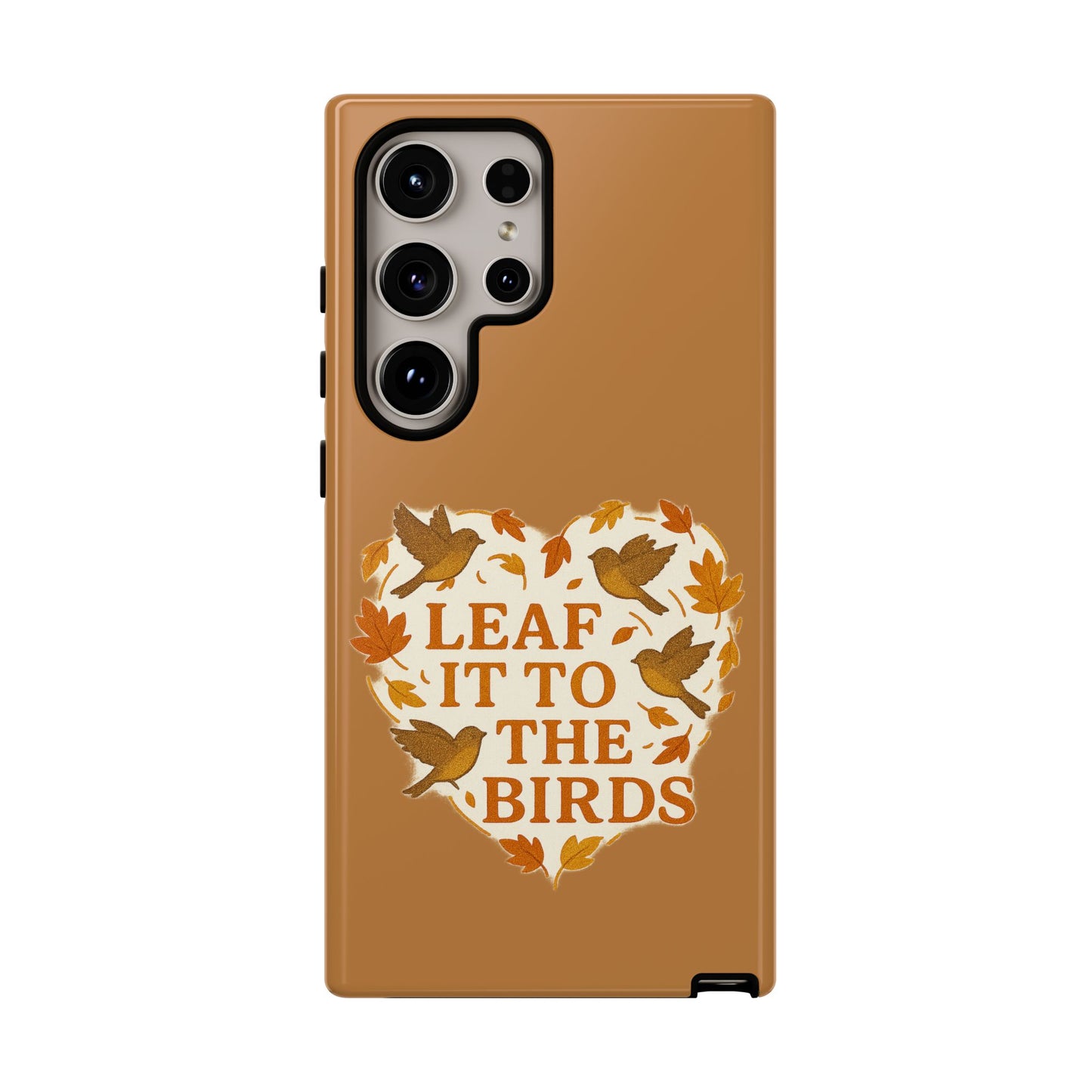 leaf It To The Birds Autumn Themed Phone Case