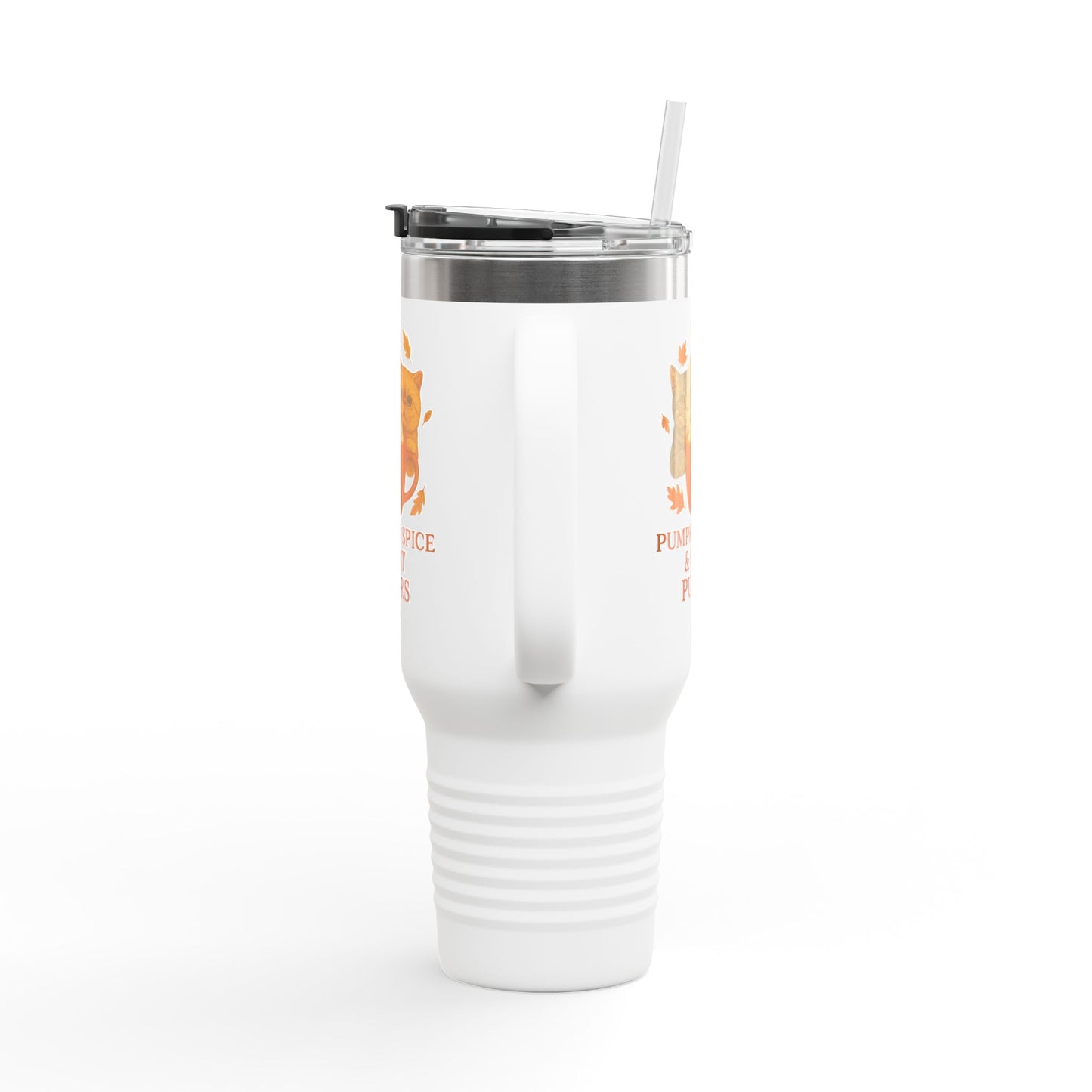 Pumpkin Spice and Cat Purrs Travel Mug