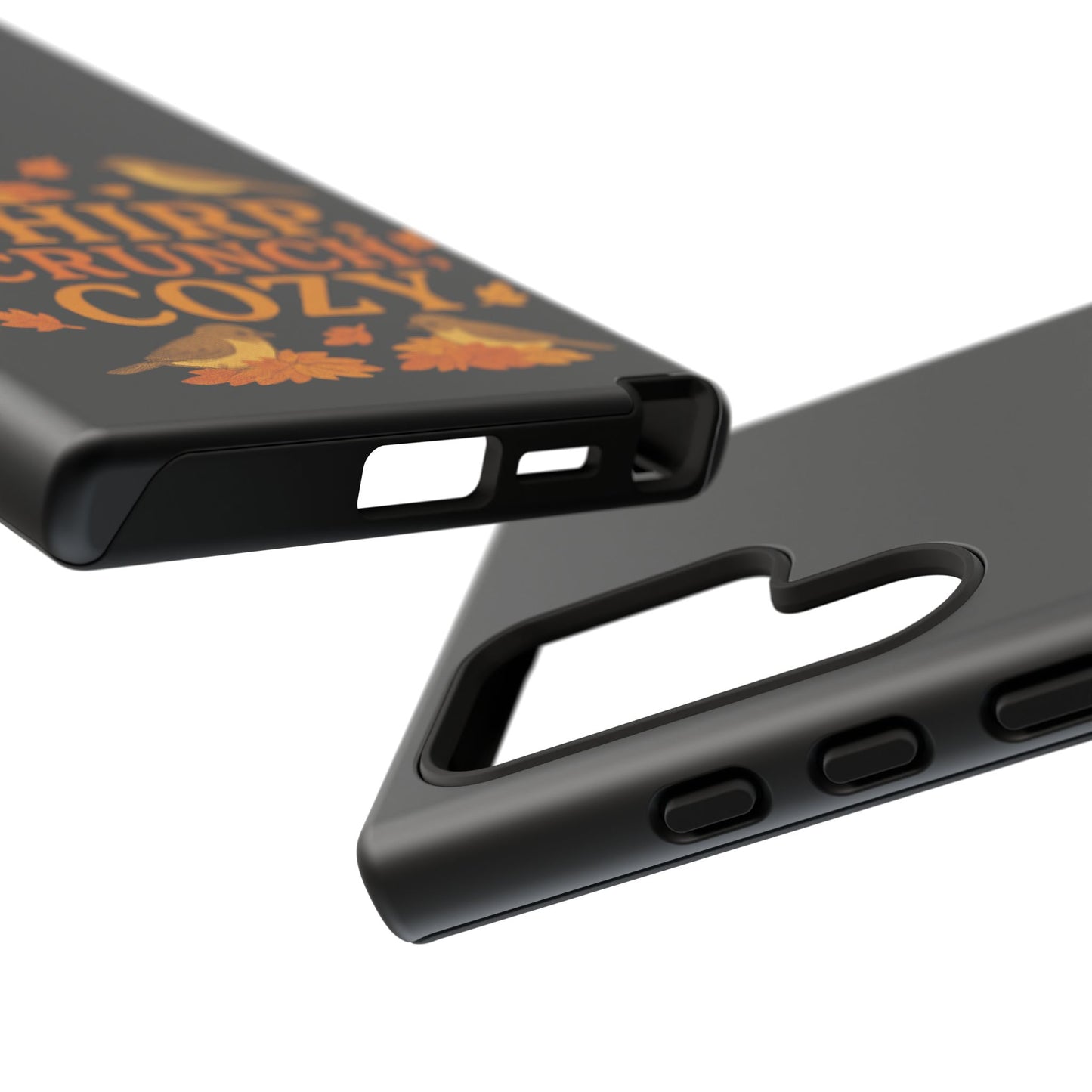 Chirp Crunch Cozy Autumn Themed Phone Case