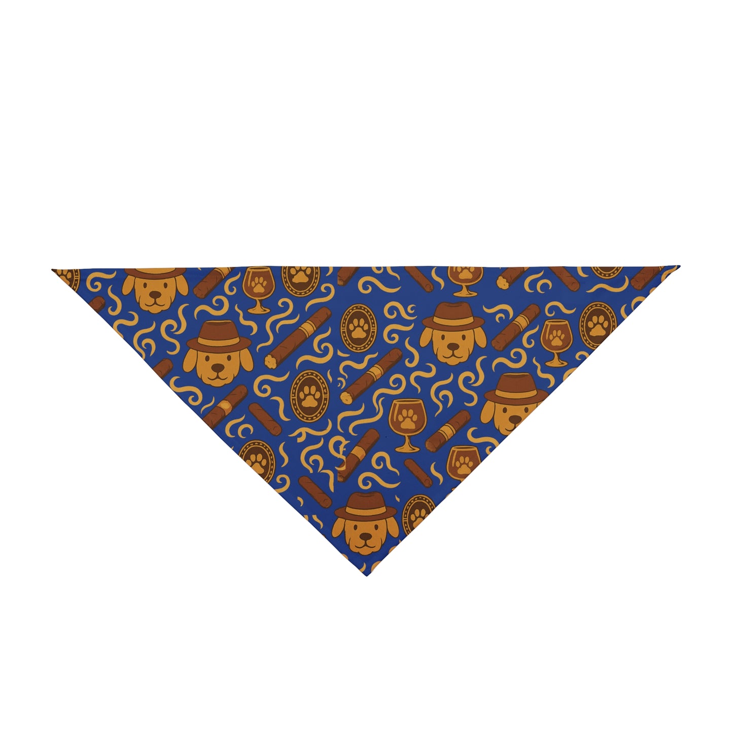 Cigars and Whiskey Bandana for Dogs, Cute Dog Accessory, Trendy Pet Fashion, Holiday Gift for Pet Lovers, Fun Pet Scarf