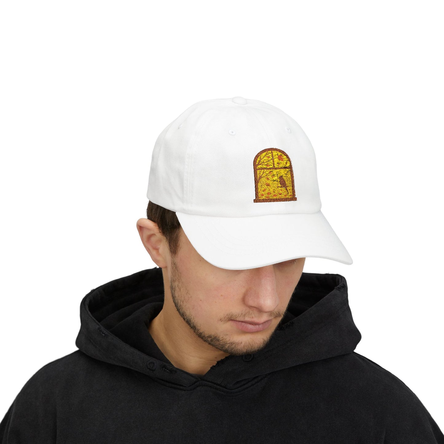 Bird In The Window Autumn Themed Cap