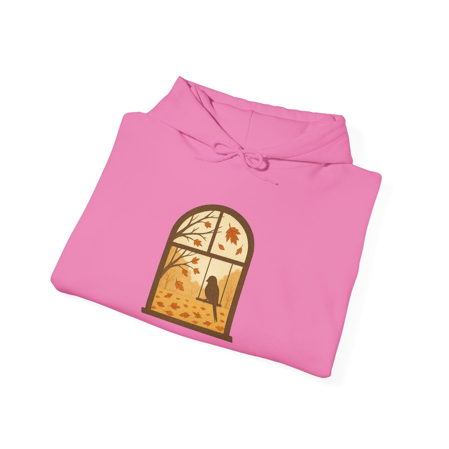 Bird In The Window Autumn Themed Hoodie