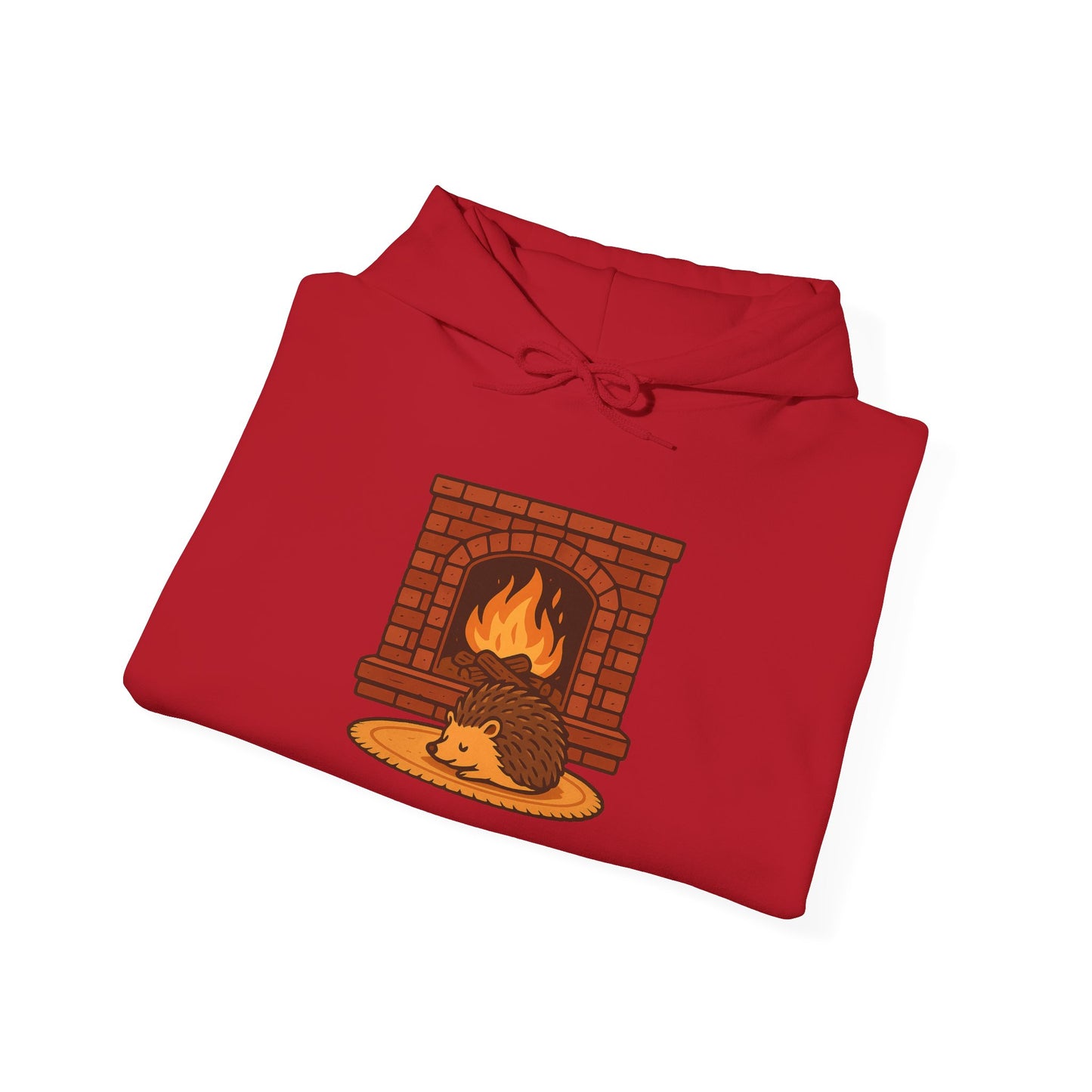 Fireside Spines Cozy Autumn Hoodie