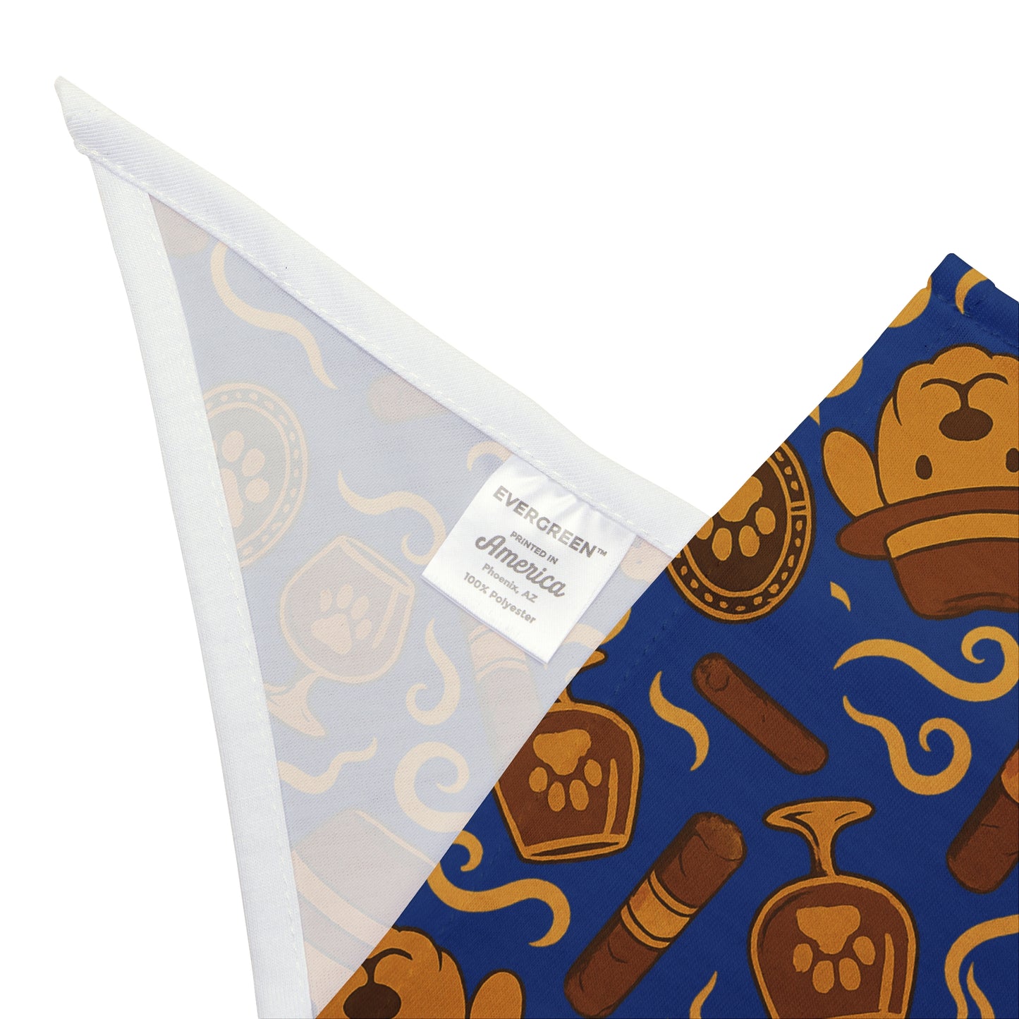 Cigars and Whiskey Bandana for Dogs, Cute Dog Accessory, Trendy Pet Fashion, Holiday Gift for Pet Lovers, Fun Pet Scarf
